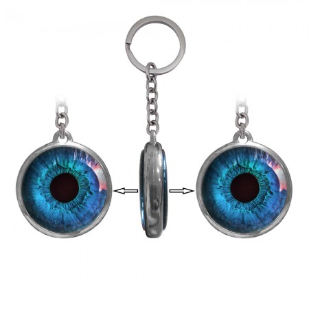 Брелок 6963 объемный Глаз синий